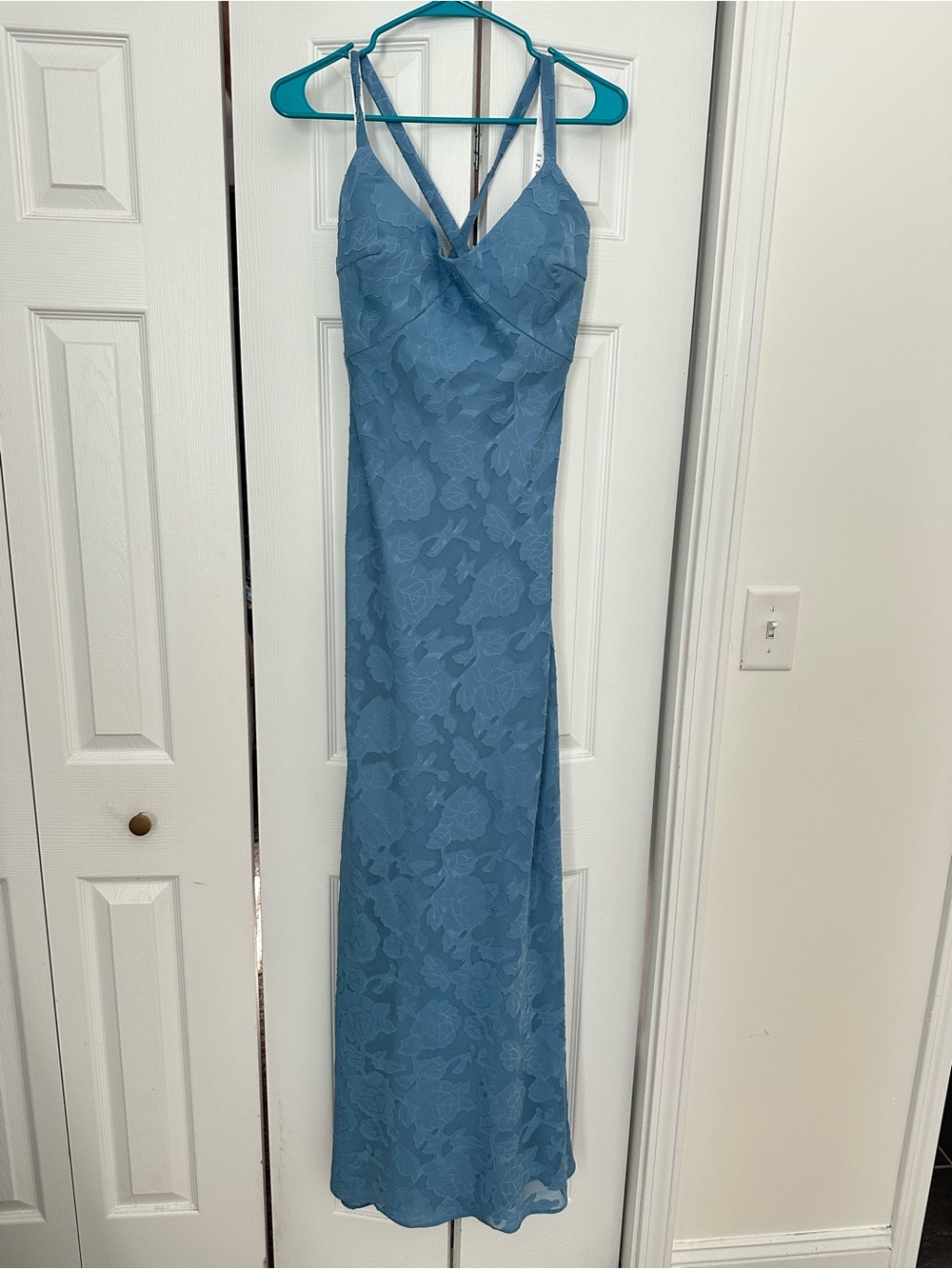 Azazie Steel Blue Bridesmaids Dress